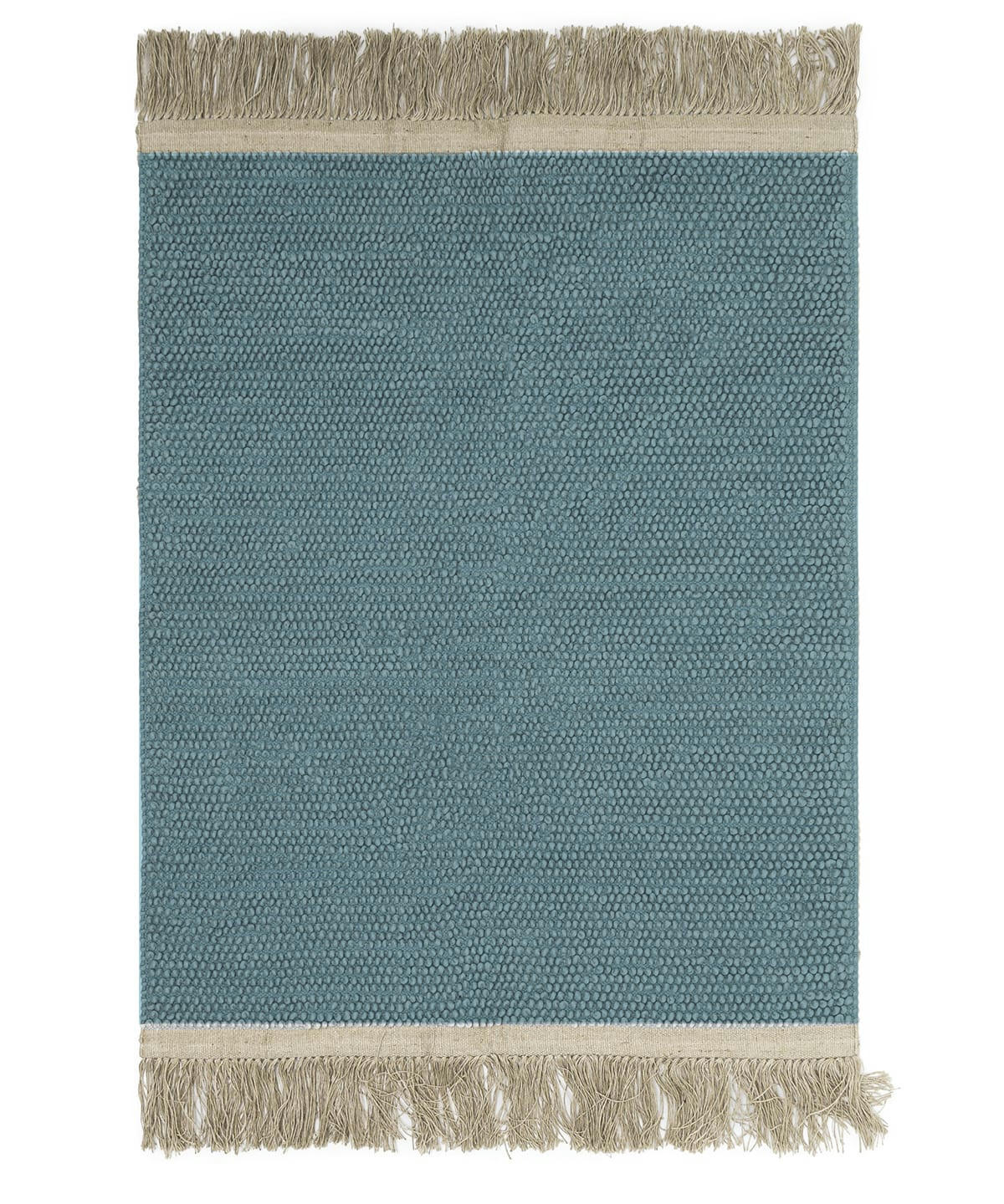 BUBBLESBV - Tapis style naturel tissé main jute et laine 140x200