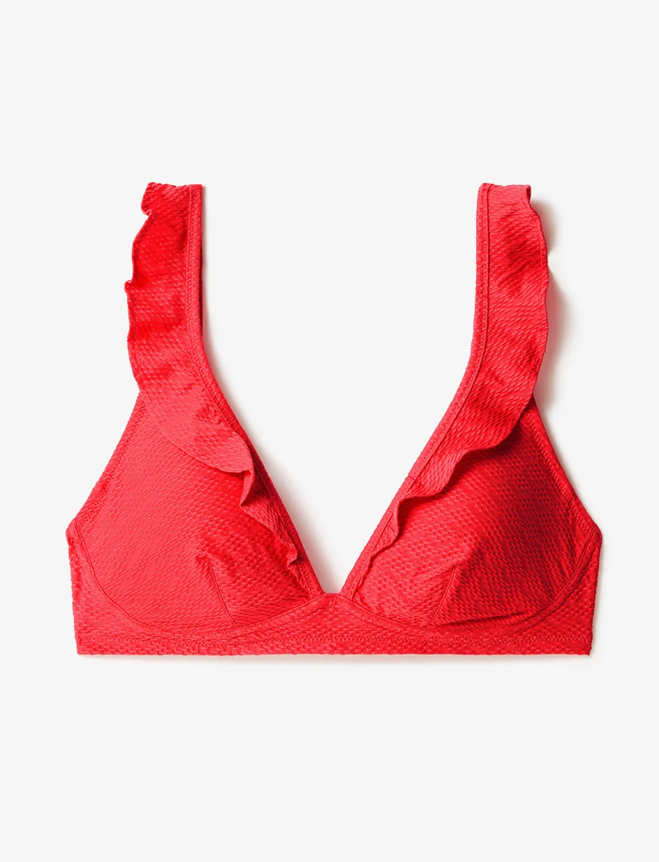 Haut de maillot de bain triangle sans armatures paddé SIRENE