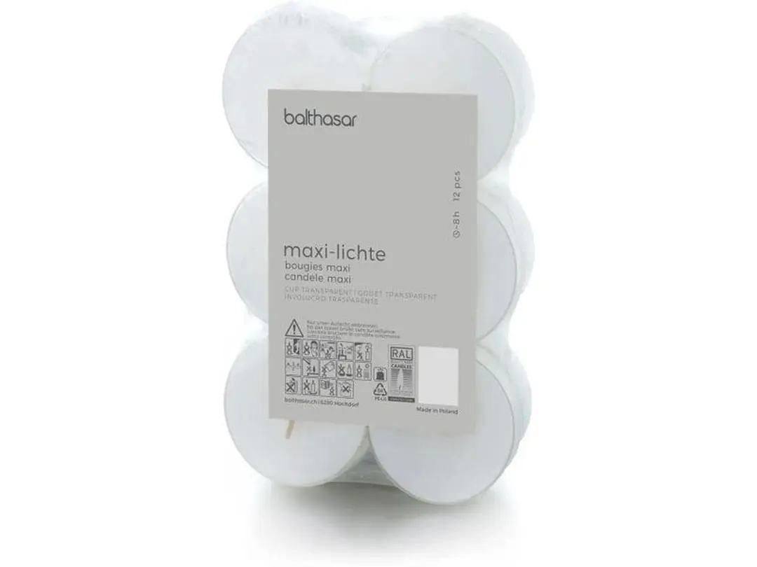 Teelicht 12er-Set Teelichter Maxi