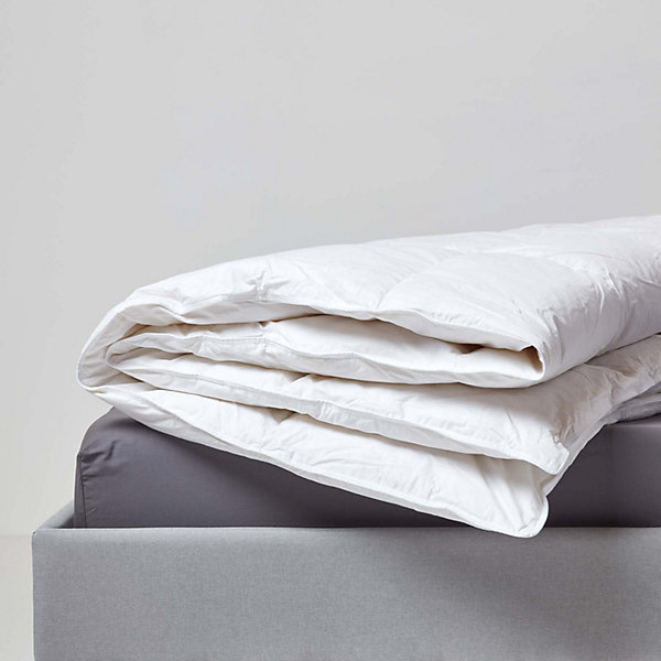 Couette légère été 260x220 cm - Couette 2 personnes - Duvet et plumes d'oie - HOMESCAPES
