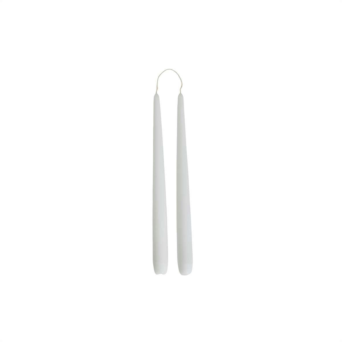 FUKAI - Lot de 2 bougies blanc en paraffine ø2,2xh28cm