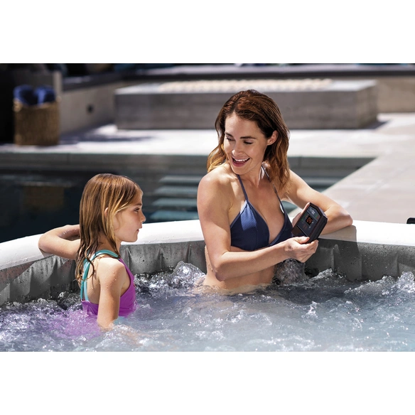 Whirlpool »PureSpa Greywood Deluxe«, ØxH: 216x71 cm, grau