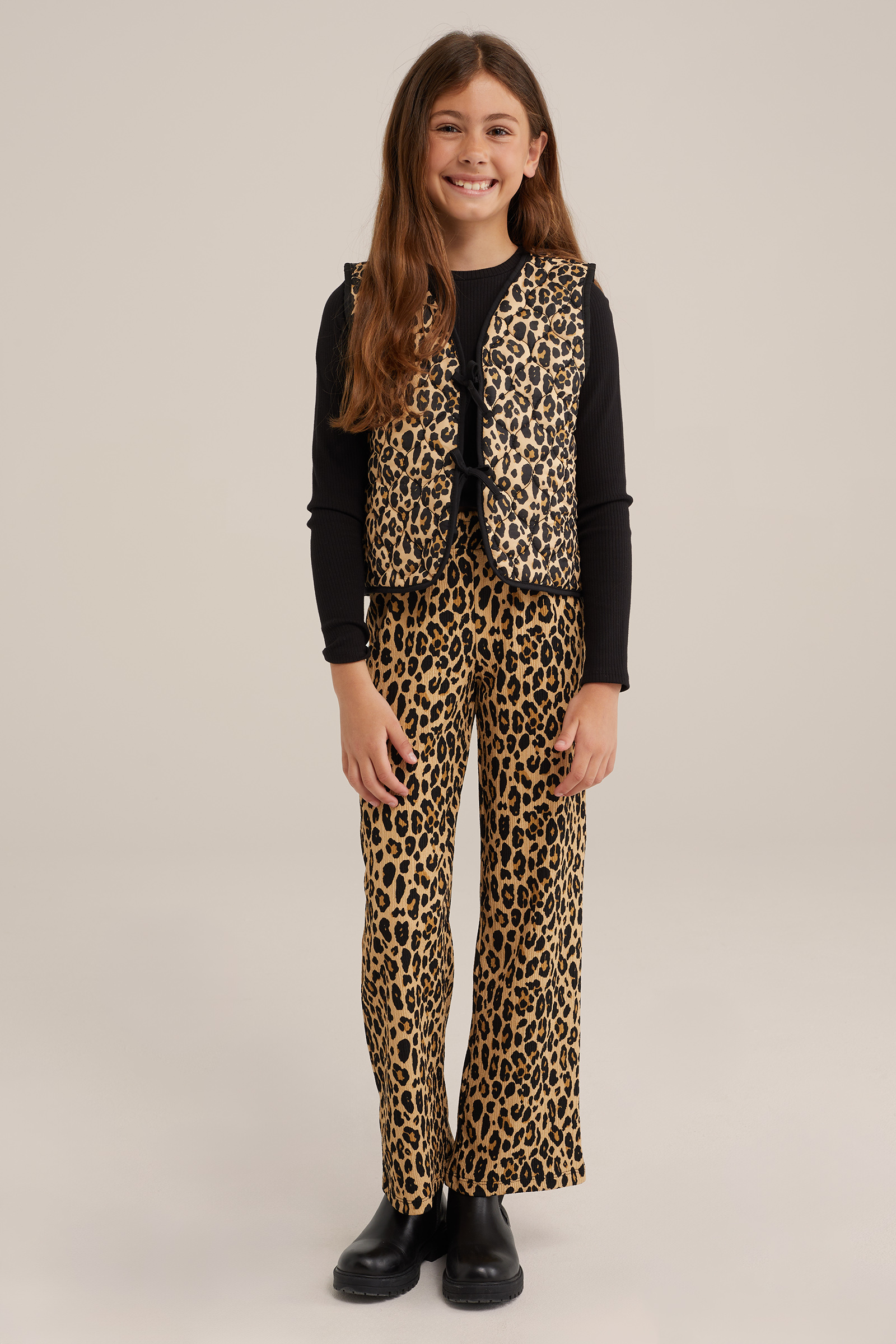 Meisjes gilet met dessin