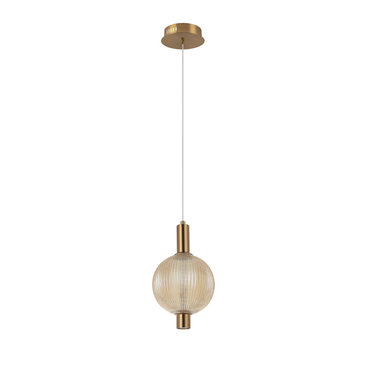 Lampa wisząca LENTI złota LED 1x7W Ciepła biel 553lm Italux