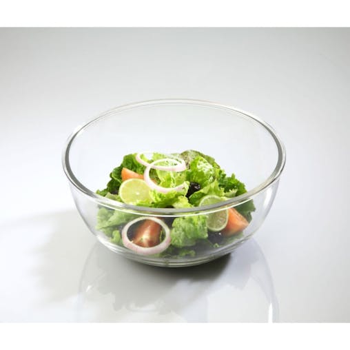 Glasslock Handy Tempered Glass Mixing Bowl with Lid 4000ml