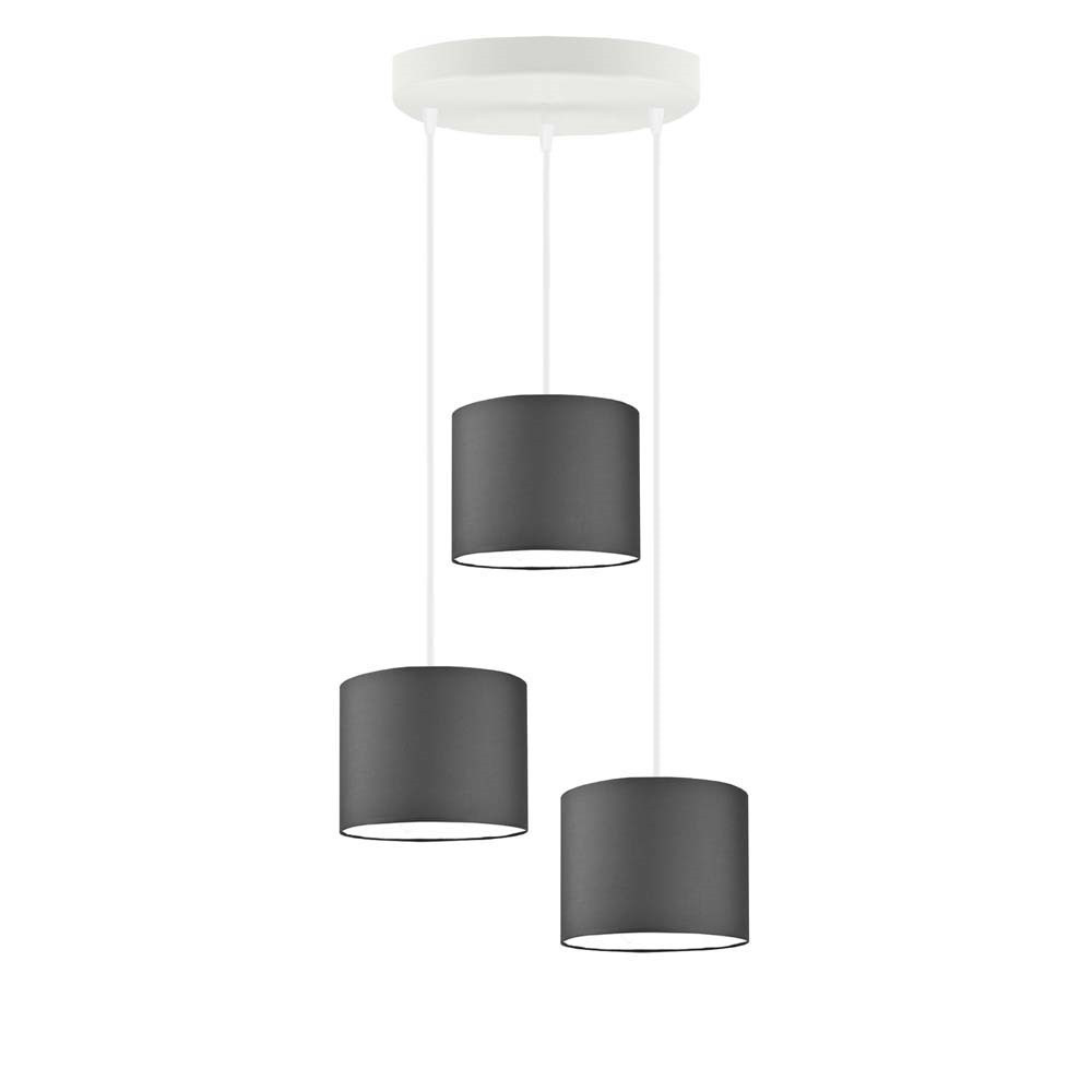 Lampa sufitowa 3-punktowa PUEBLO Biały/ Grafitowy