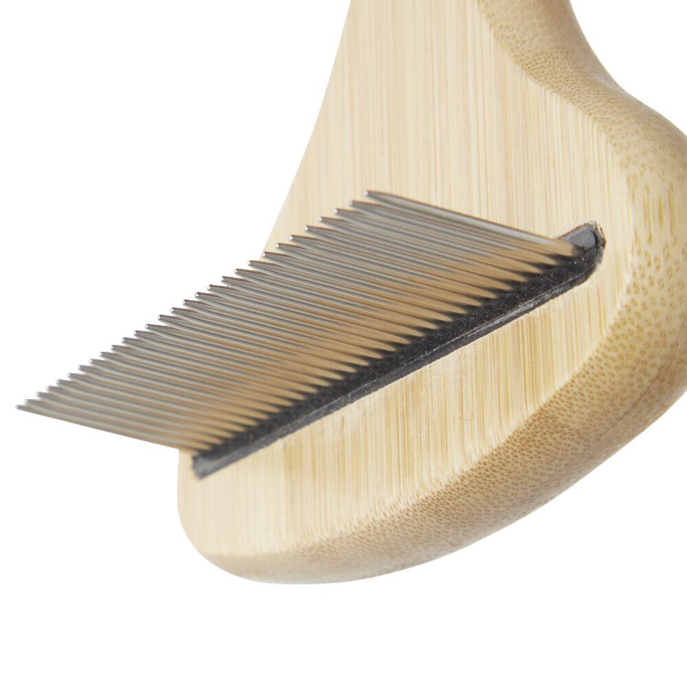Brosse animal fine bambou et inox