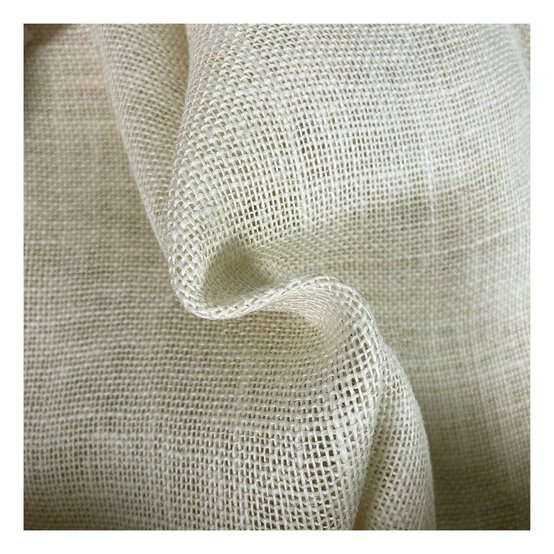 Cream Hessian Fabric by the Metre