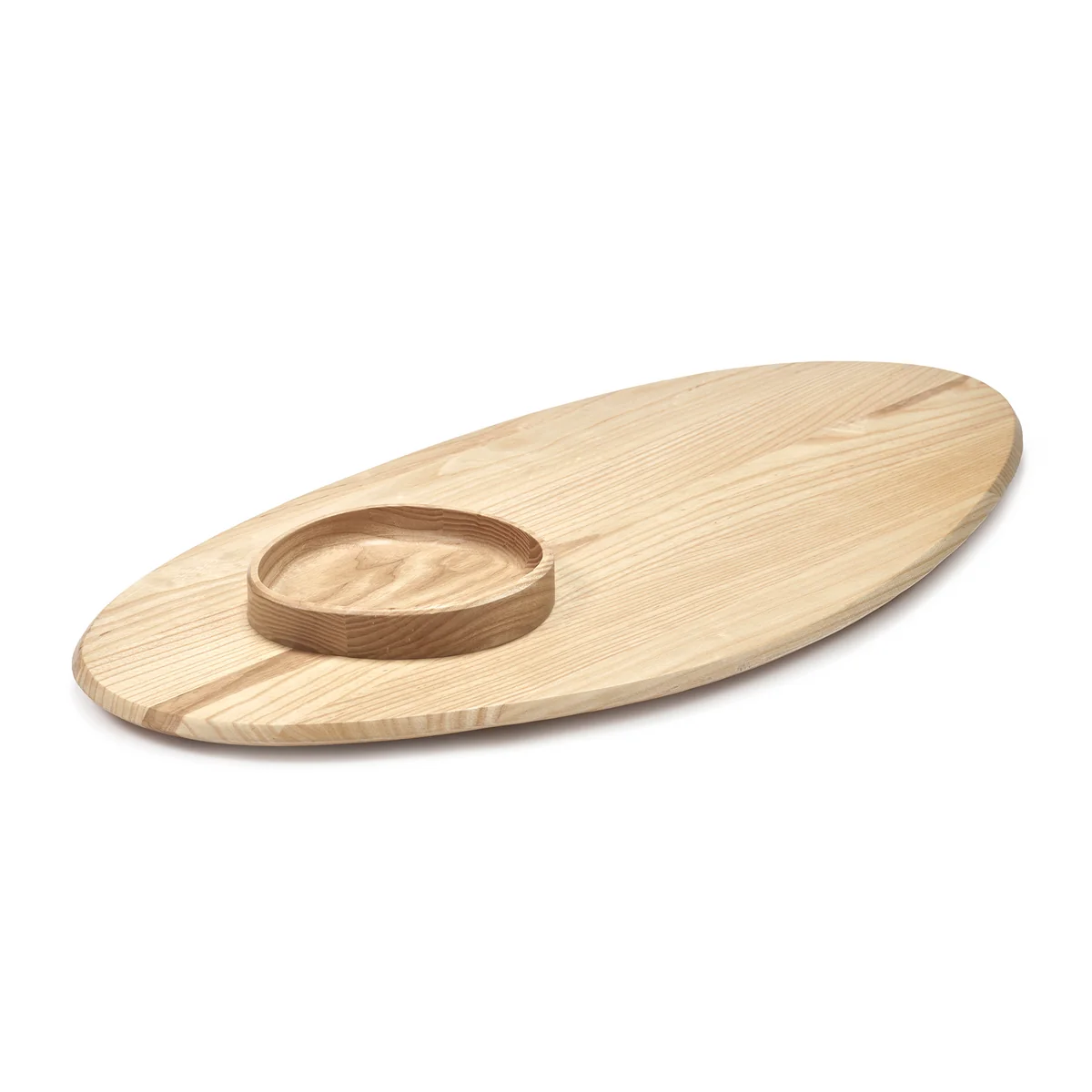 Serax - Dune Holzbrett mit Schale by Kelly Wearstler, 02, Esche natur