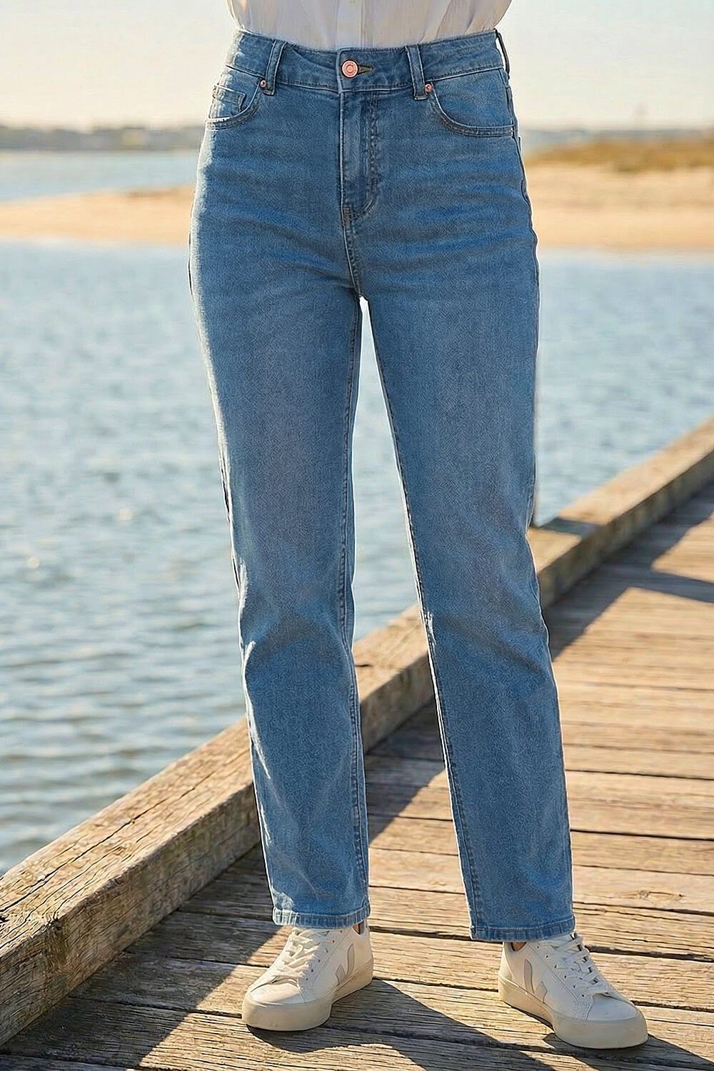 Roman Petite Stretch Straight Leg Jeans