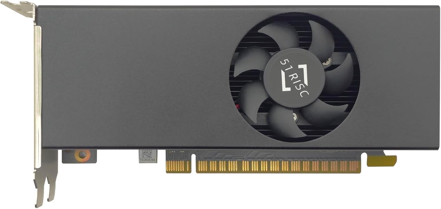 51RISC GT 730 4GB LP Graphics Card, 4 HDMI Ports Low Profile GDDR5 Small Form Factor Video Card for Gaming 8K Display Desktop/Mini PC SFF Video Card (GTX 730 4G 4×HDMI LP)