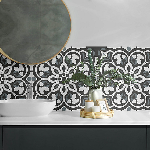Panneau Mural Wallfluent 100x50 cm Motif Floral En Arrière-Plan 1 pièce
