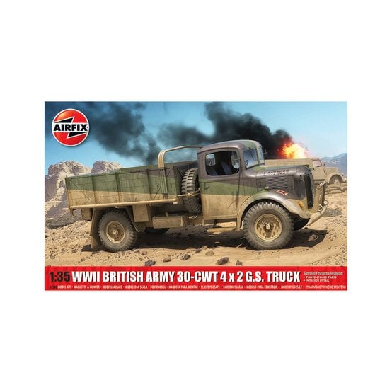 Airfix WWII British Army 30-cwt 4x2 GS Truck Model Kit 1:76