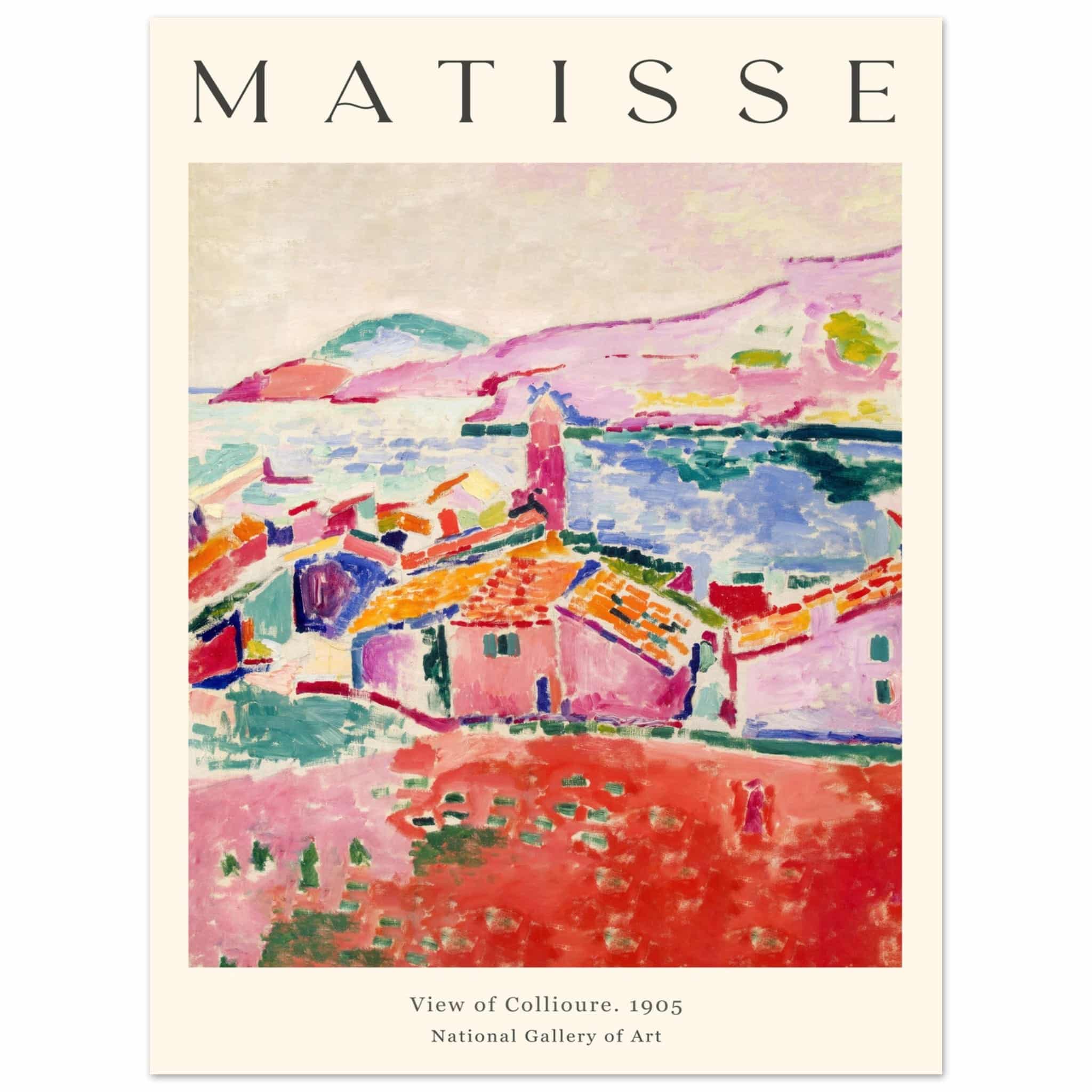 Artfulprints Poster Matisse - View of Collioure 1905  - 30x40 cm - Meerkleurig