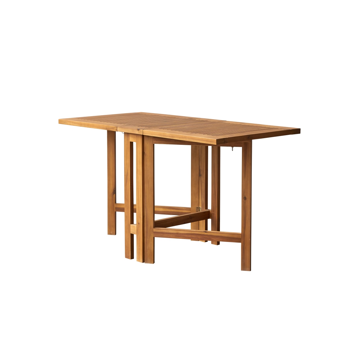 Tikamoon Klaptafel voor buiten van massief acaciahout voor 2/4 personen - Bruin