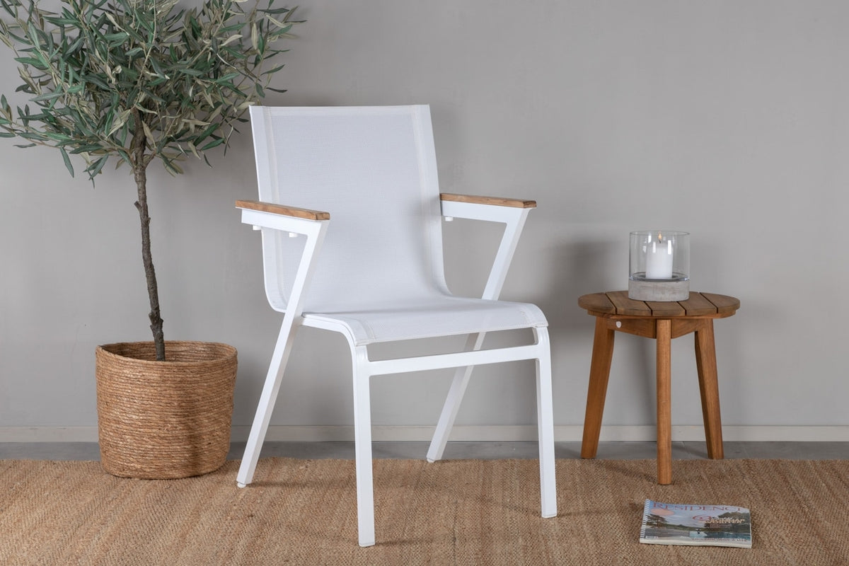 Rebellenclub Tonga Tuinstoel - Set van 2 - Wit