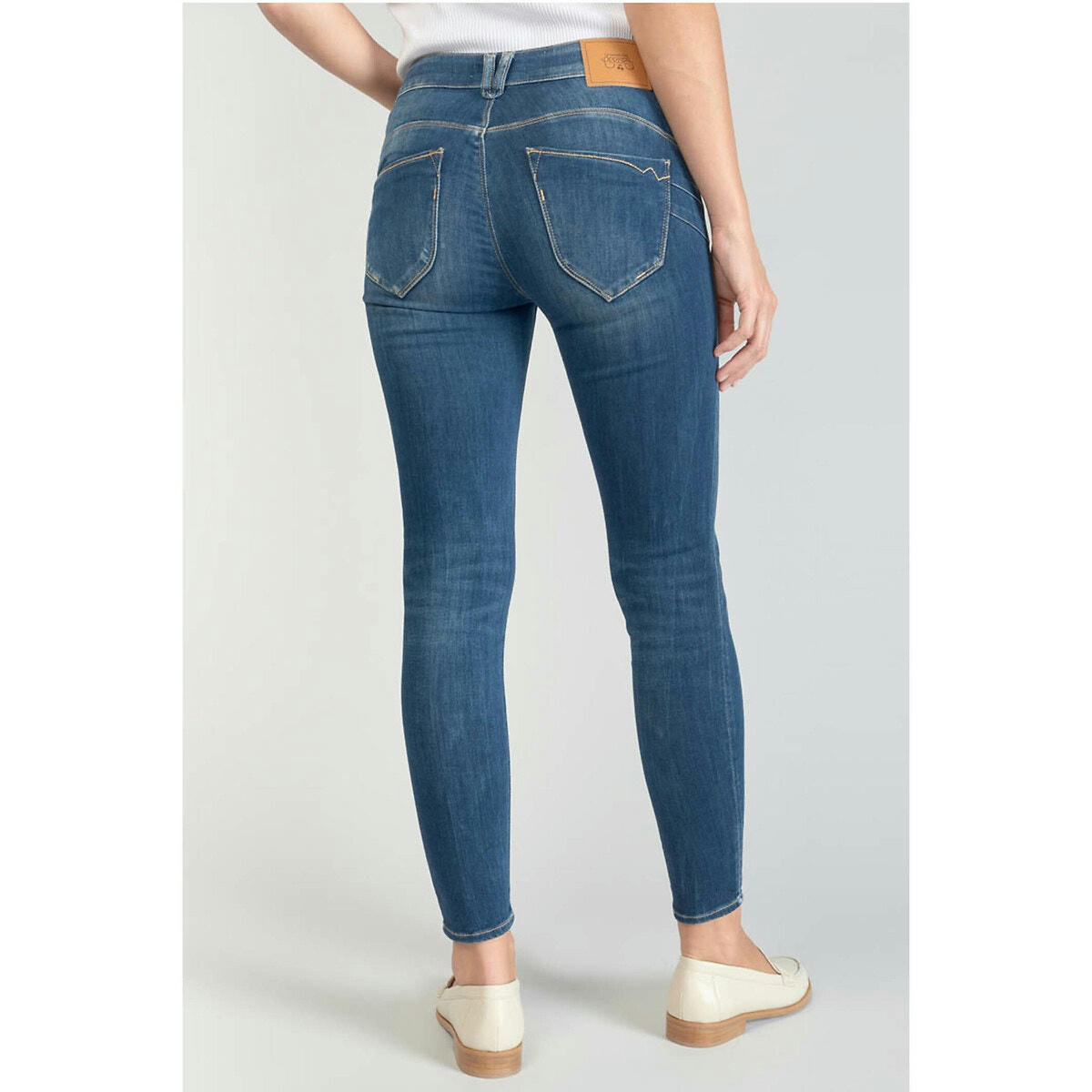 Jean slim taille haute