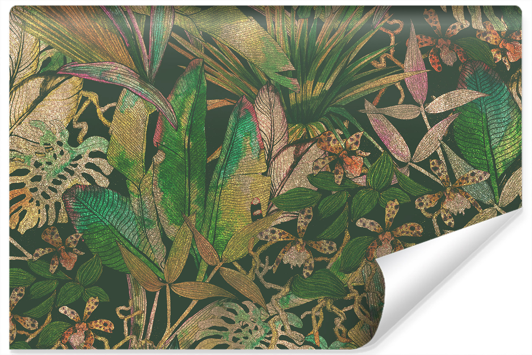 Fototapety Abstrakcyjne Liście W Stylu Vintage 90x60cm