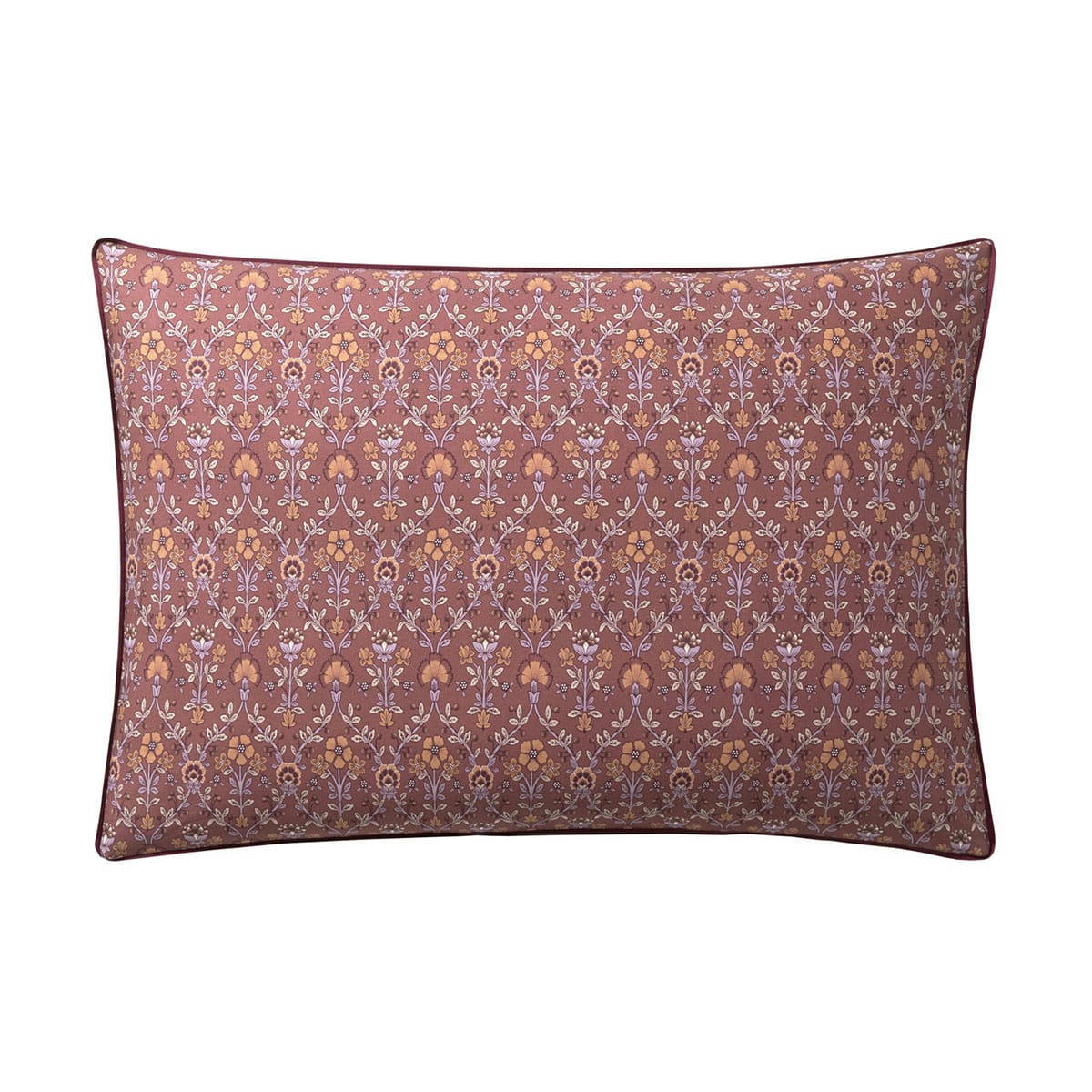 VIRGINIA - Taie d'oreiller en percale de coton violet 50x75