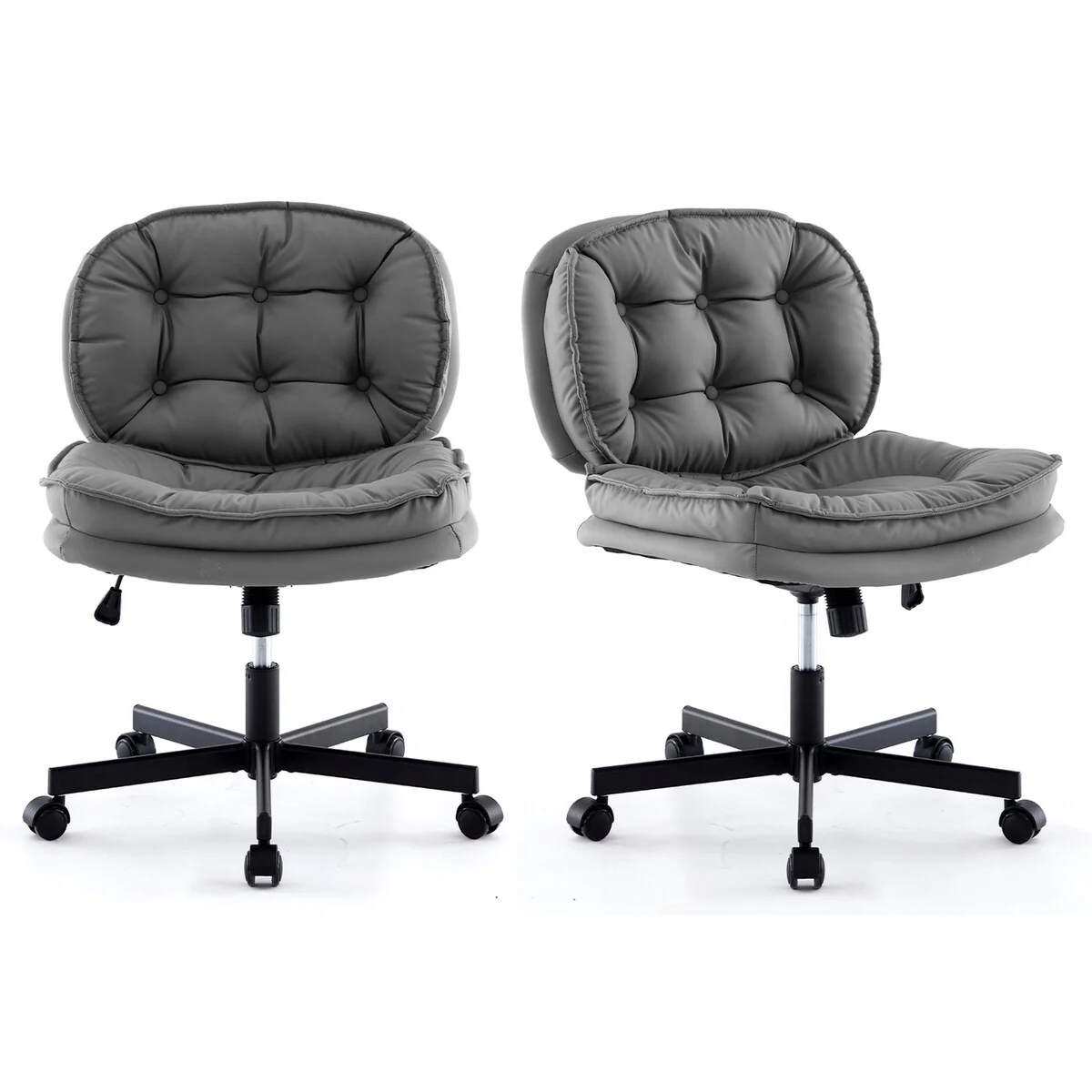 Home Office Computer Desk Chair PU Height Adjustable Swivel