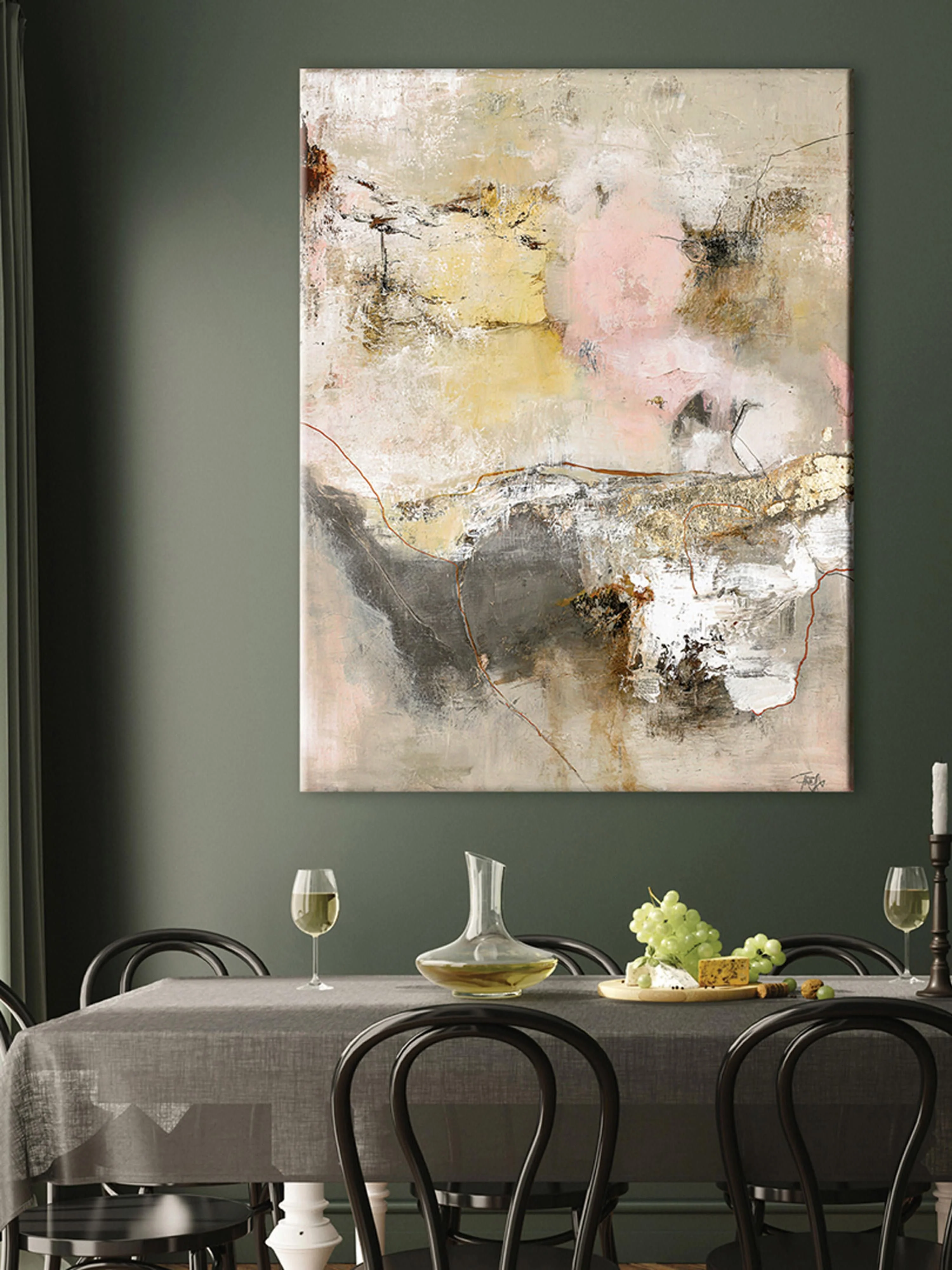 Handbemalter Leinwanddruck Artcast
