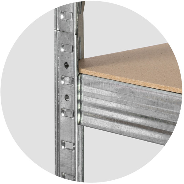 Regał magazynowy 2w1 metalowy 150x75x30cm Humberg 2szt.