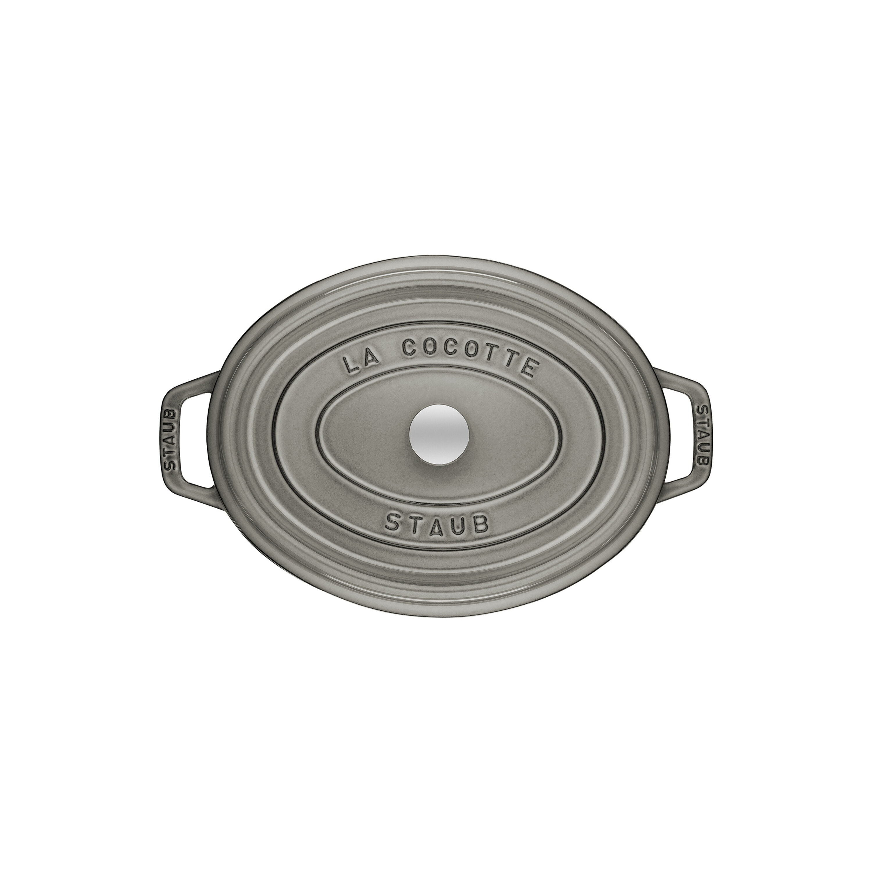 15 cm oval Cast iron Cocotte graphite-grey