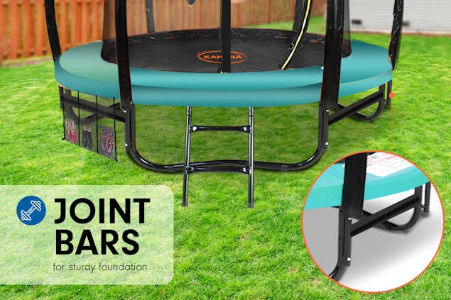 NNEDPE Kahuna Trampoline 10 ft withRoof-Green