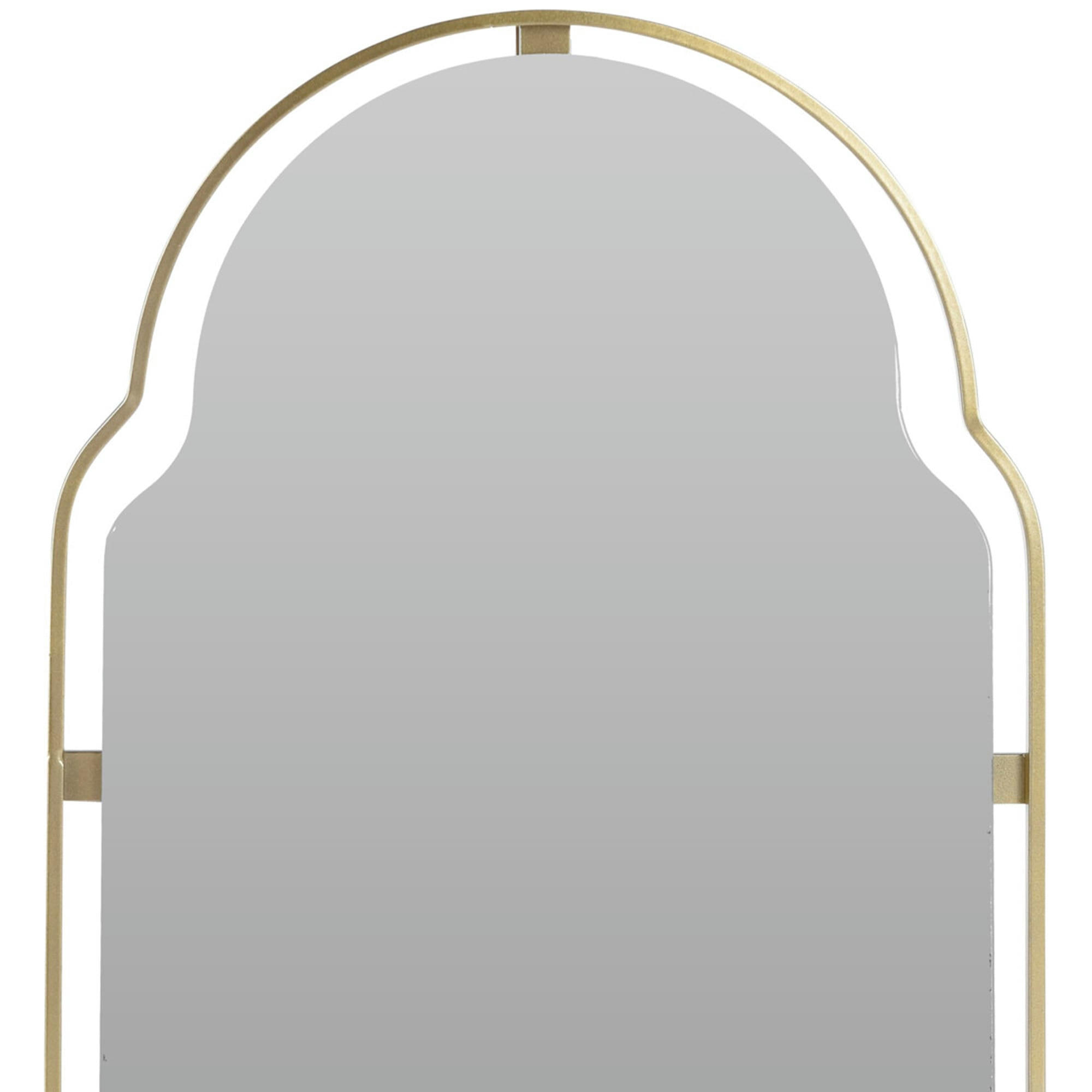 - Miroir en métal doré haut incurvé 28x0.5x45cm