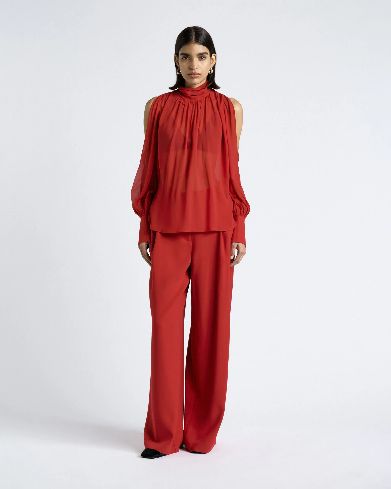 Georgette Split Sleeve Top