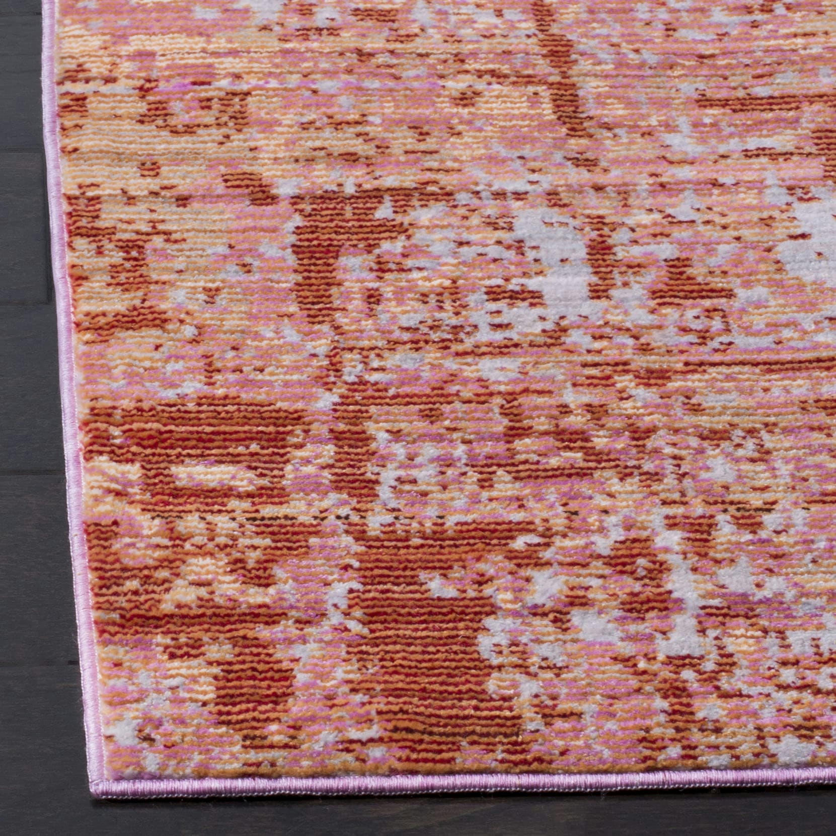 MYSTIQUE - Tapis de salon interieur en rose & multicolore, 69 x 244 cm