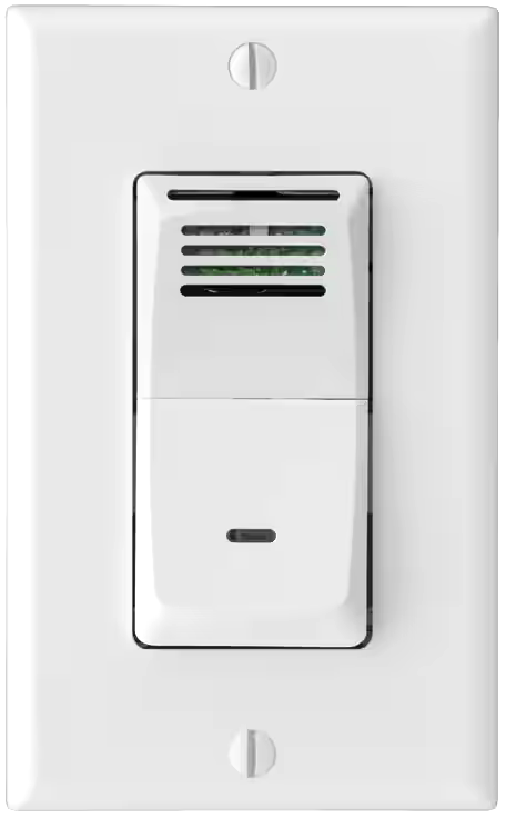 Broan P82WC NuTone Premium Humidity Sensing Wall Exhaust Fan Control with Sensaire Technology, White