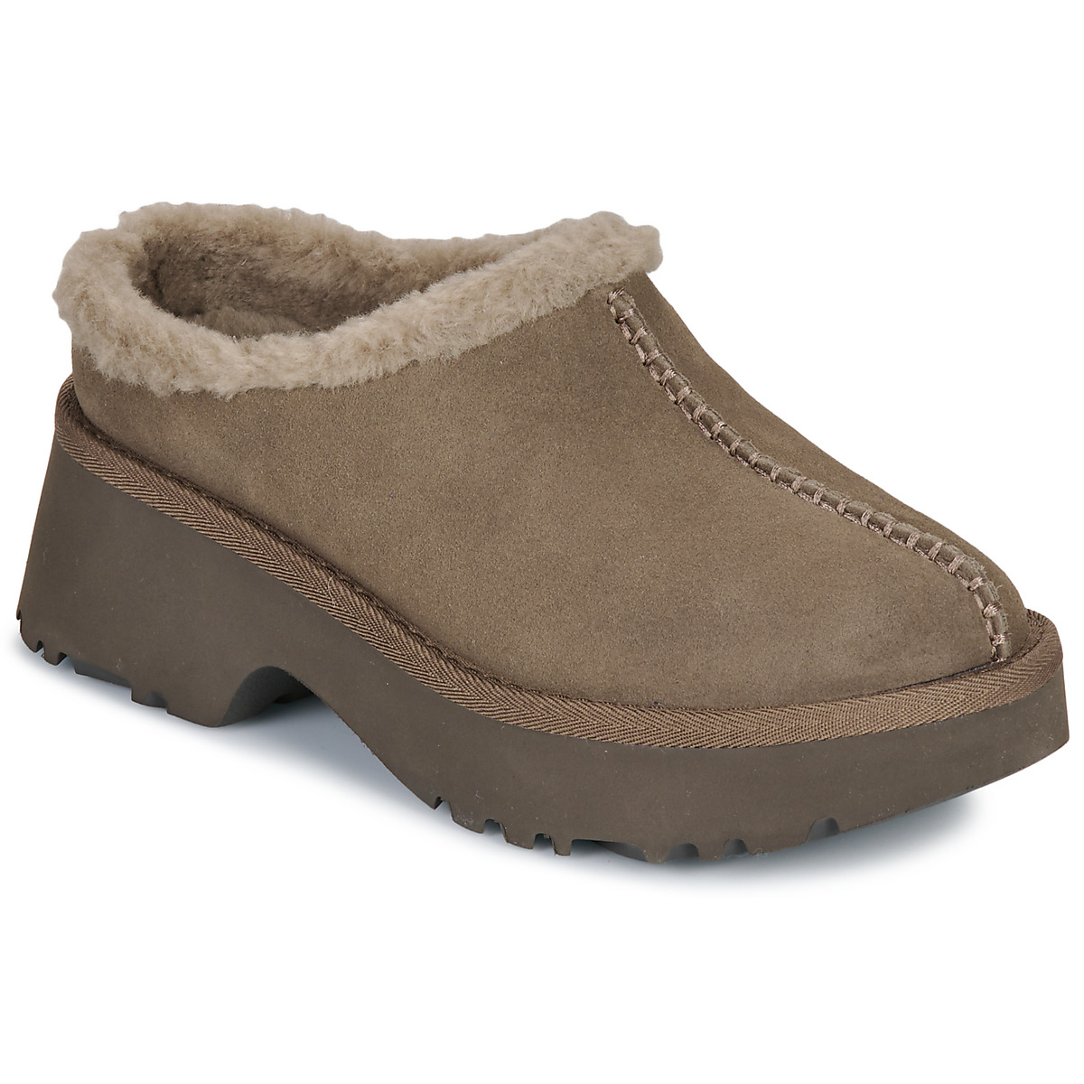 UGG - W NEW HEIGHTS COZY CLOG - Brown
