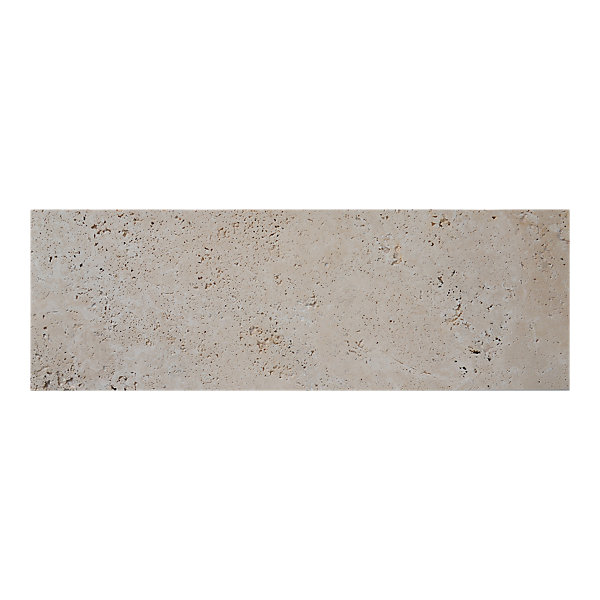 Carreau en travertin sol et mur L.60 x l.20 cm x ép.10 mm, Travertino