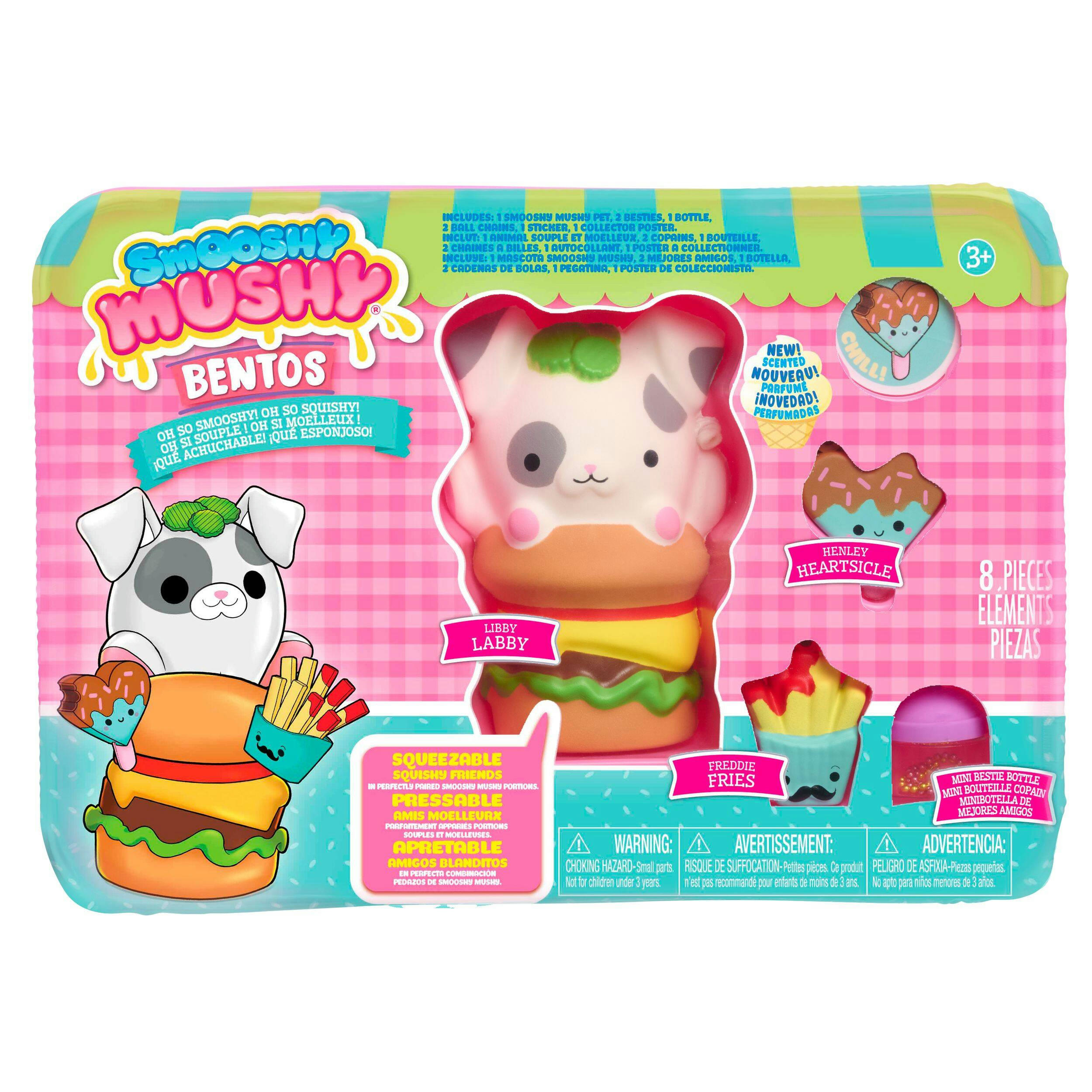 Smooshy Mushy 8-Piece Bento Box Toy, Ages 3+