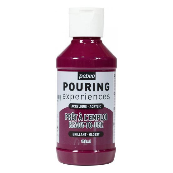 Pebeo Deep Magenta Pouring Experiences Acrylic 118ml