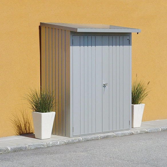 Kaminholzlager »WoodStock 150«, BxHxL: 157 x 199 x 102 cm, silber-metallic