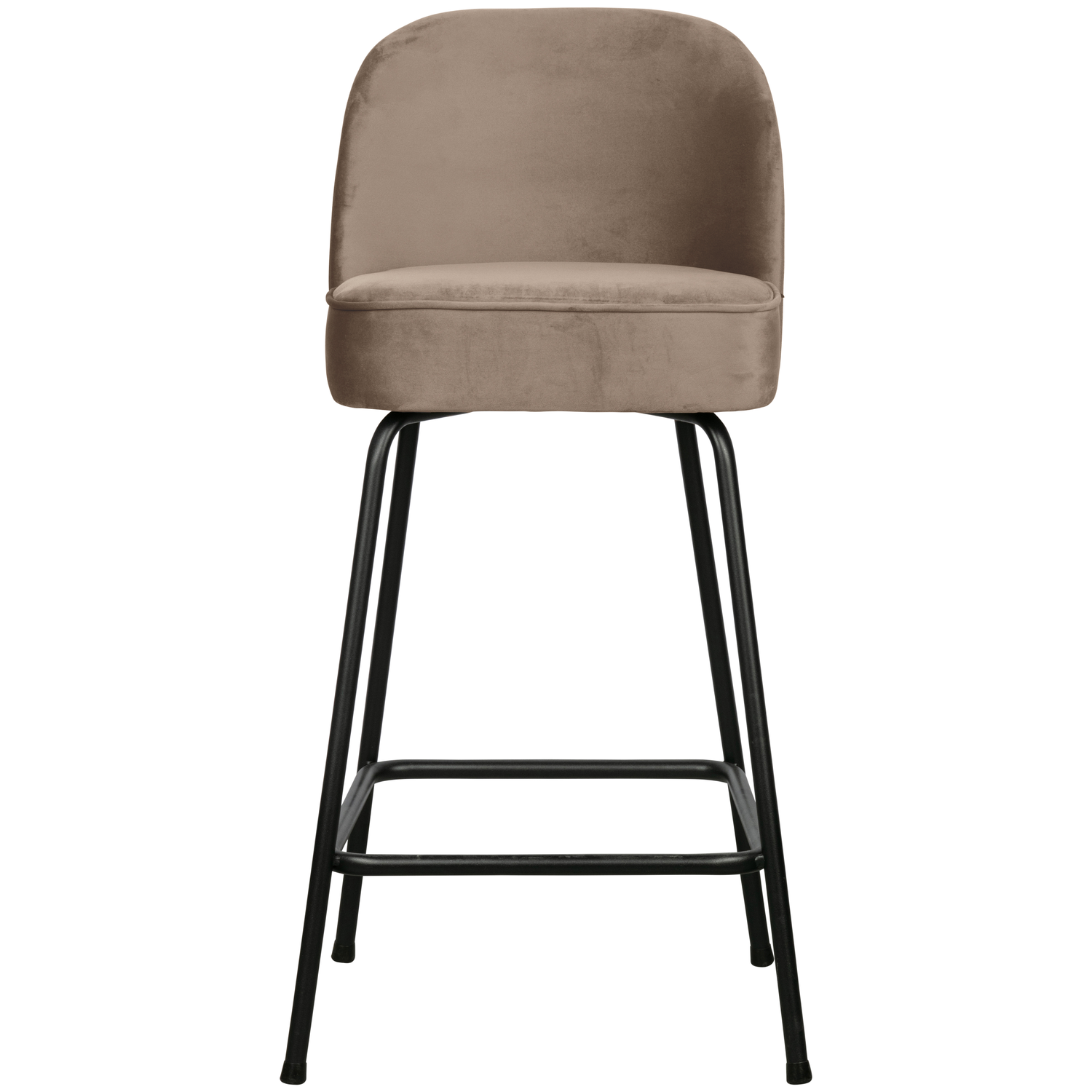 WOOOD barstoel Vogue - Velvet - Khaki - 89x50x55