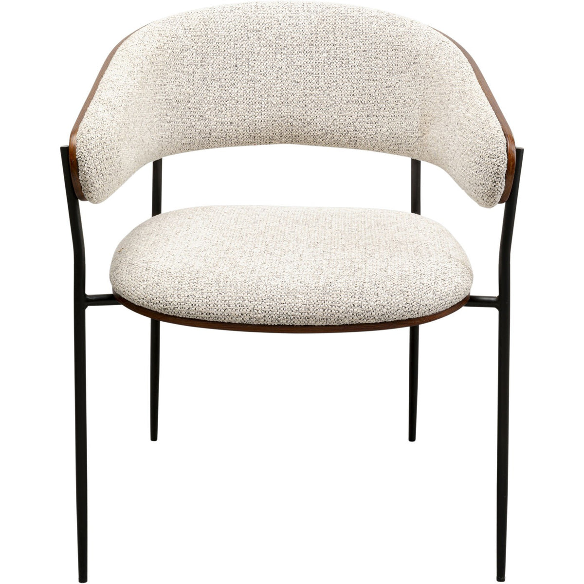 Kare Design Stoel met armleuningen Cindy walnoot