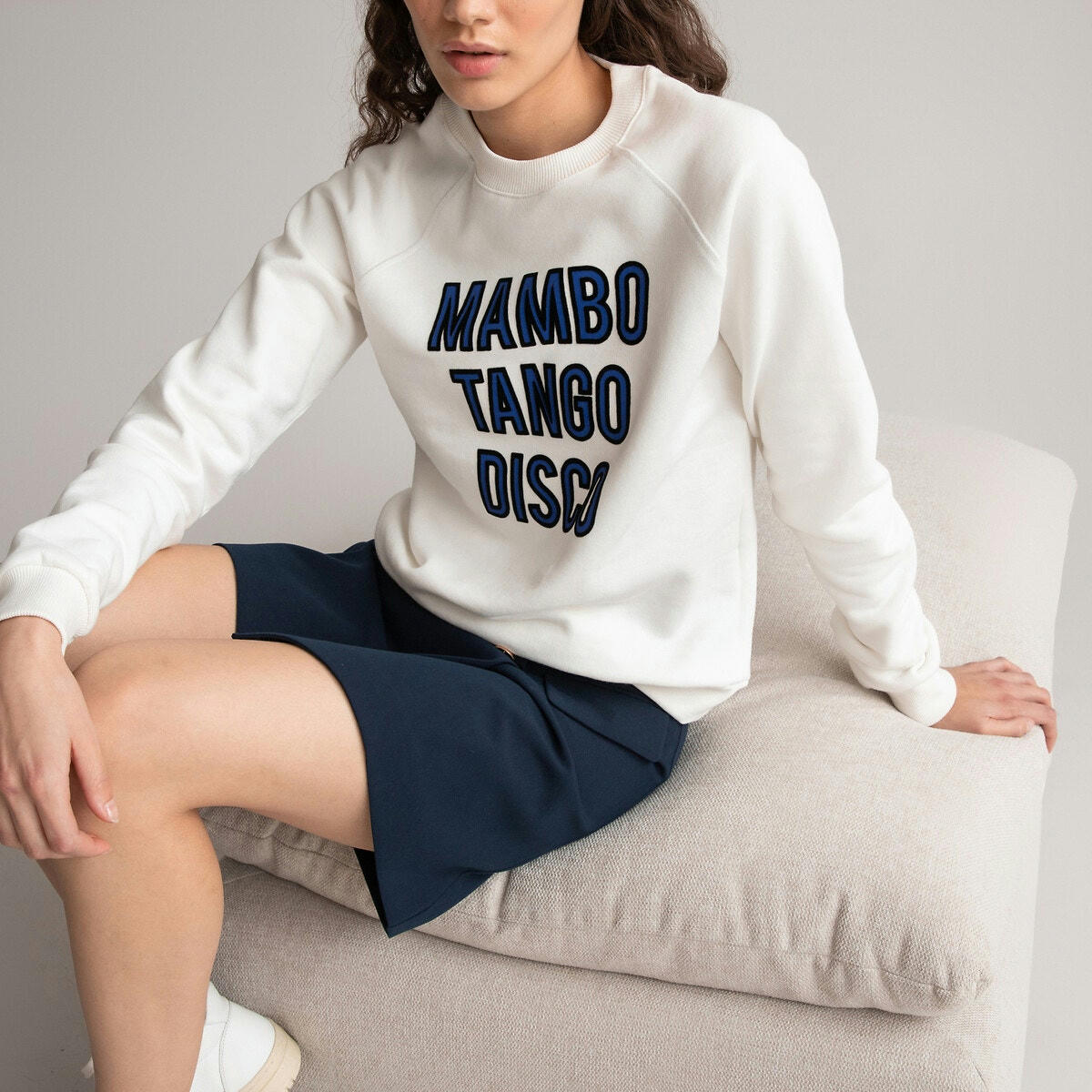 Sweat col rond, manches longues
