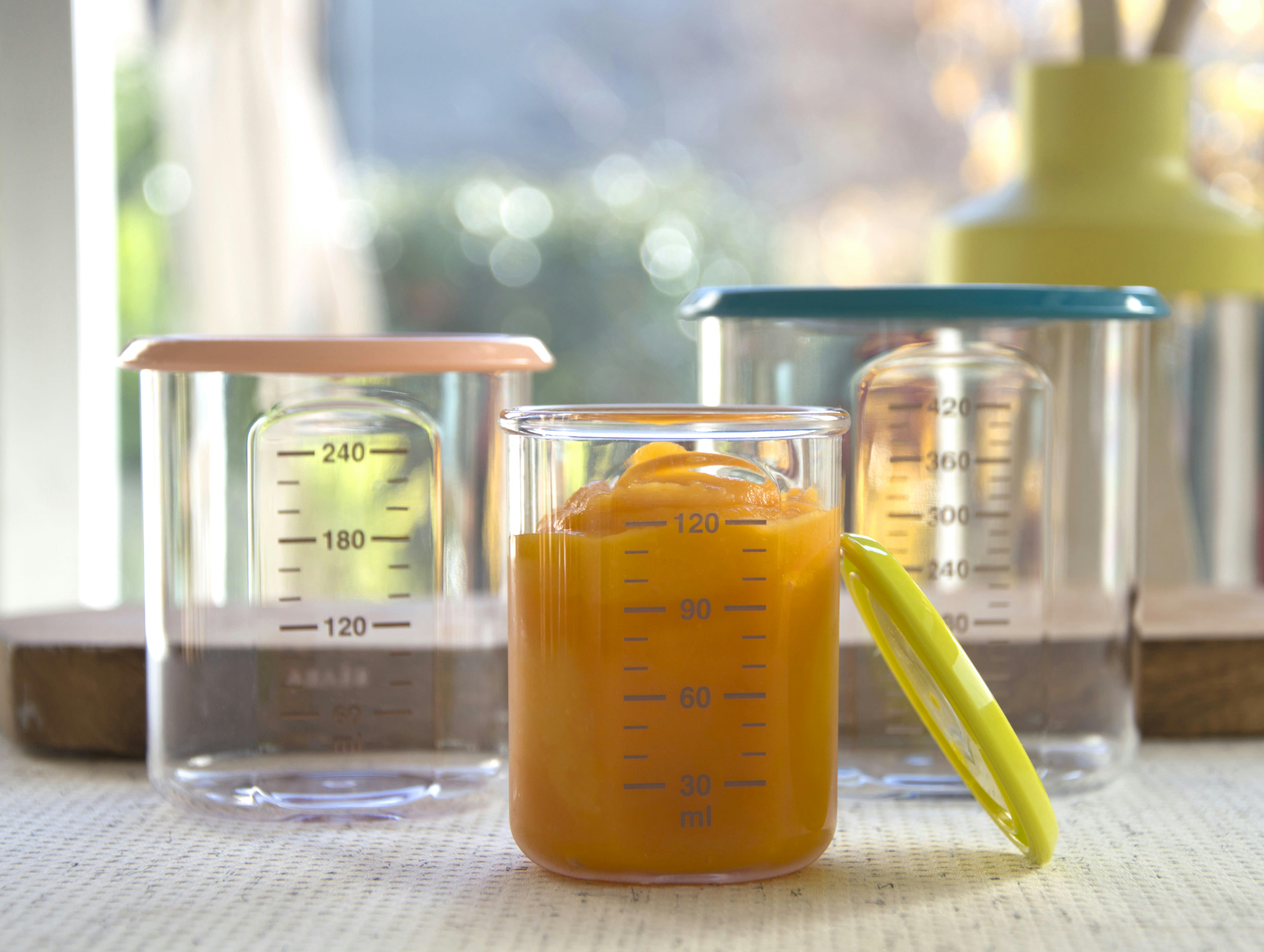 APPRENTISSAGE REPAS - Portion bébé en tritan 120 ml gris