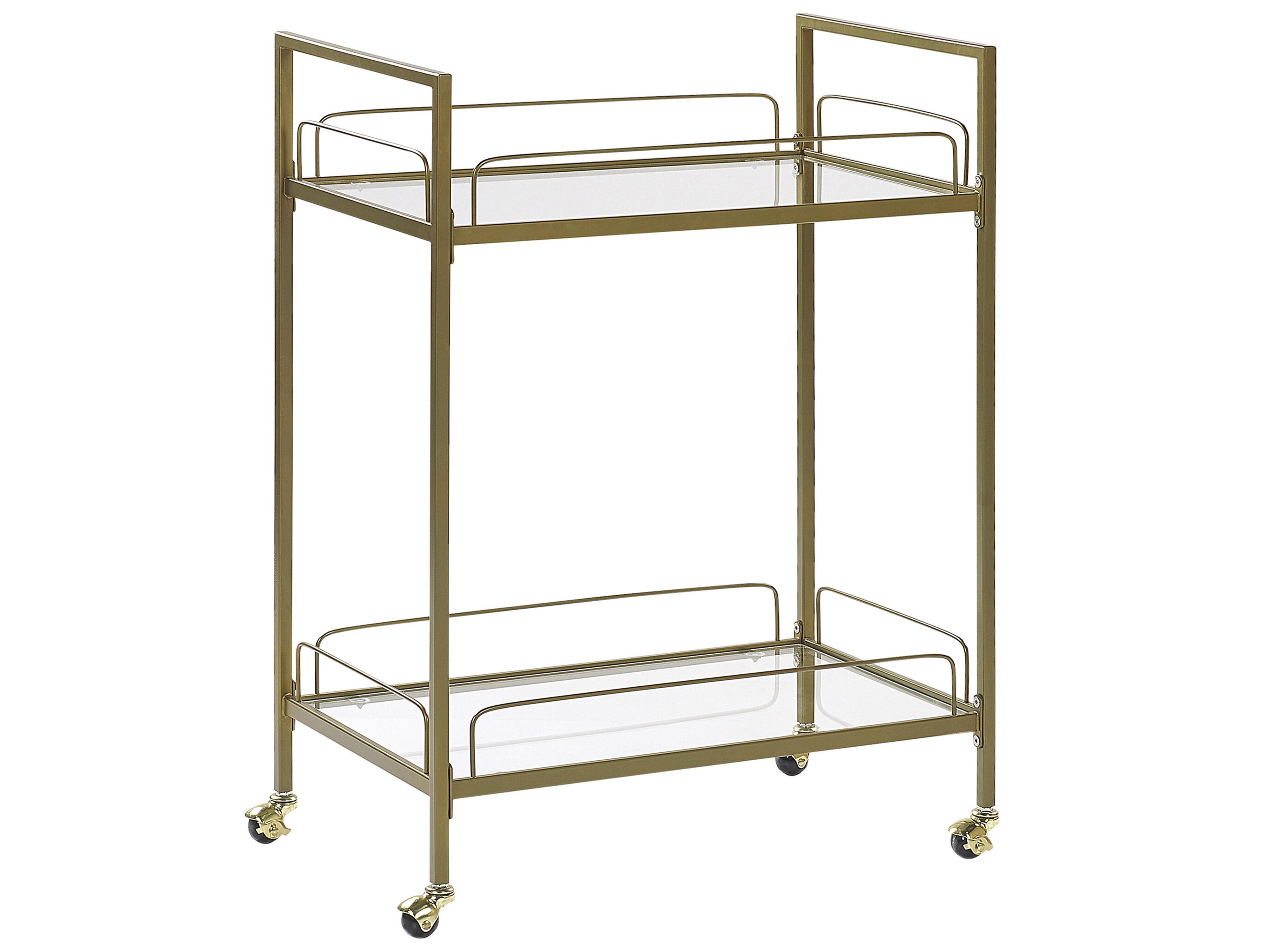 Kitchen Trolley VENETA Metal Gold