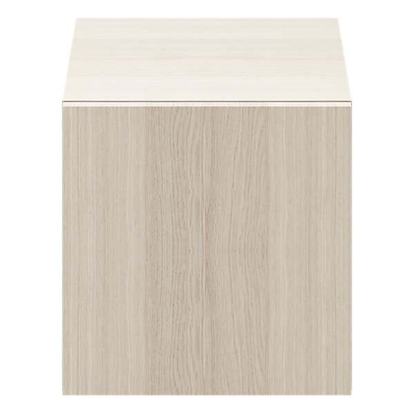 Cube de rangement avec porte effet chêne GoodHome Atomia H. 37,5 x L. 37,5 x P. 37 cm