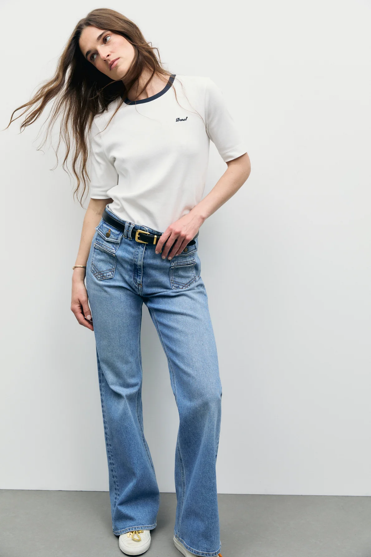 T-shirt en coton bicolore - BESS