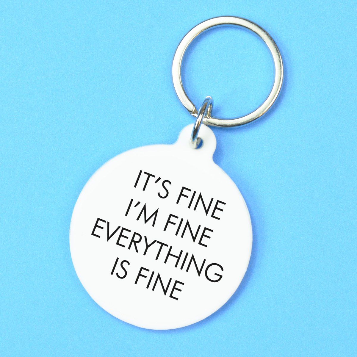 Flamingo Candles It's Fine, I'm Fine, Everything is Fine Keyring