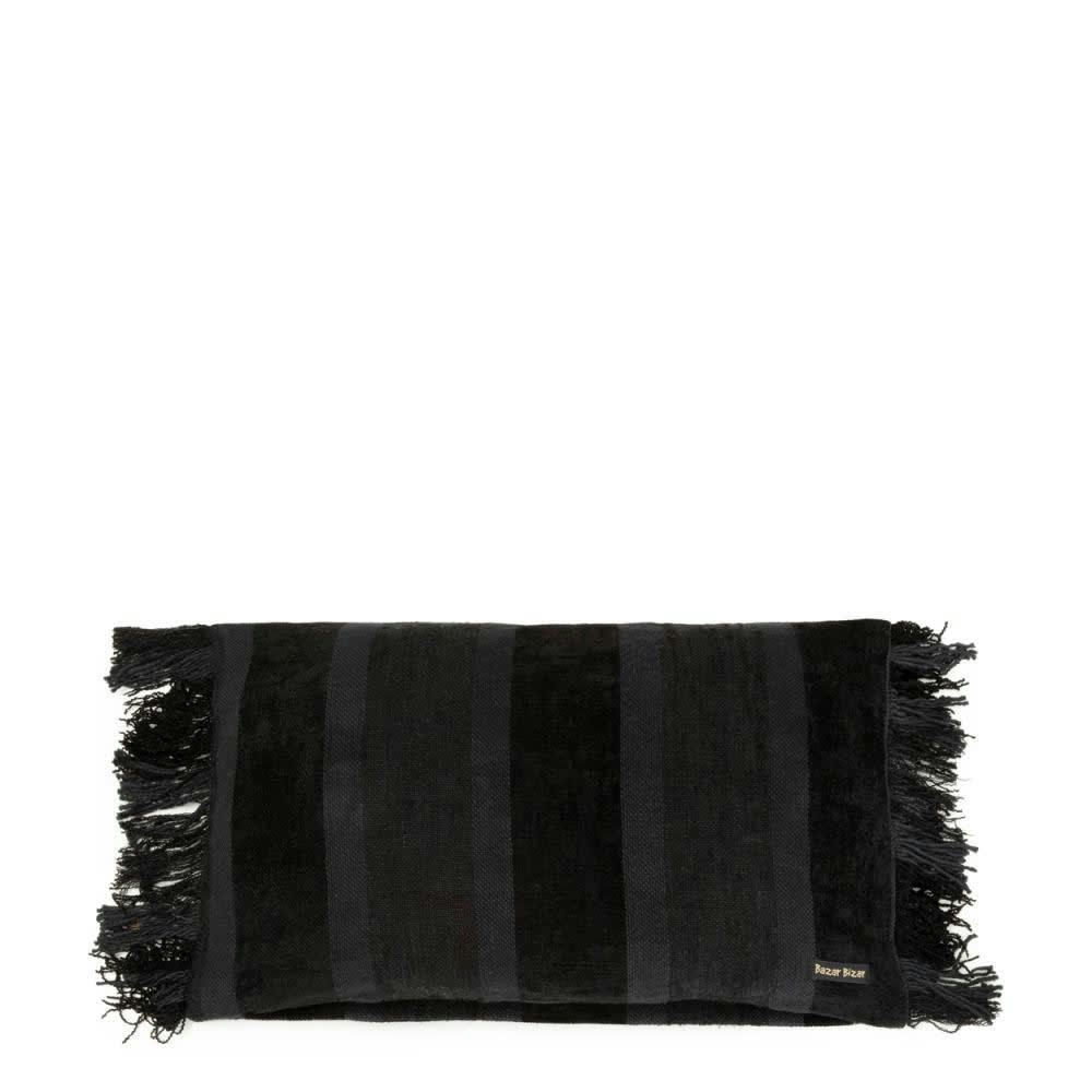 OH MY GEE - Coussin en velours noir 30x50