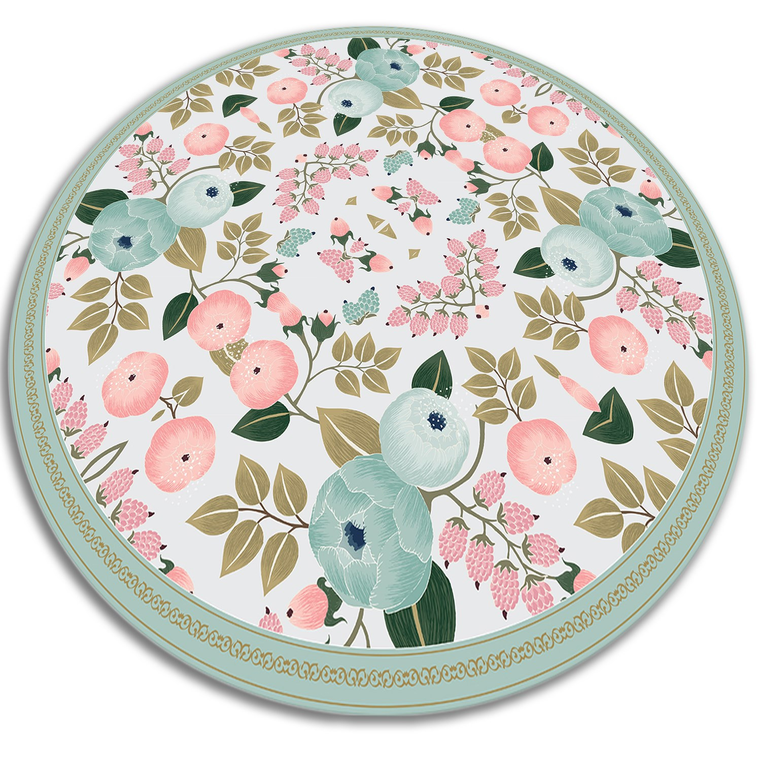 Modny winylowy dywan - Kwiat 50 cm