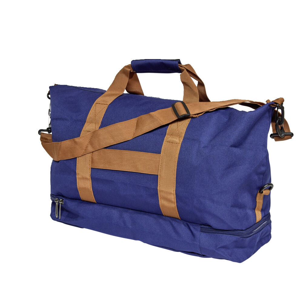 Sac de sport mixte 44x24xH35cm - 2 modèles noir ou bleu marine