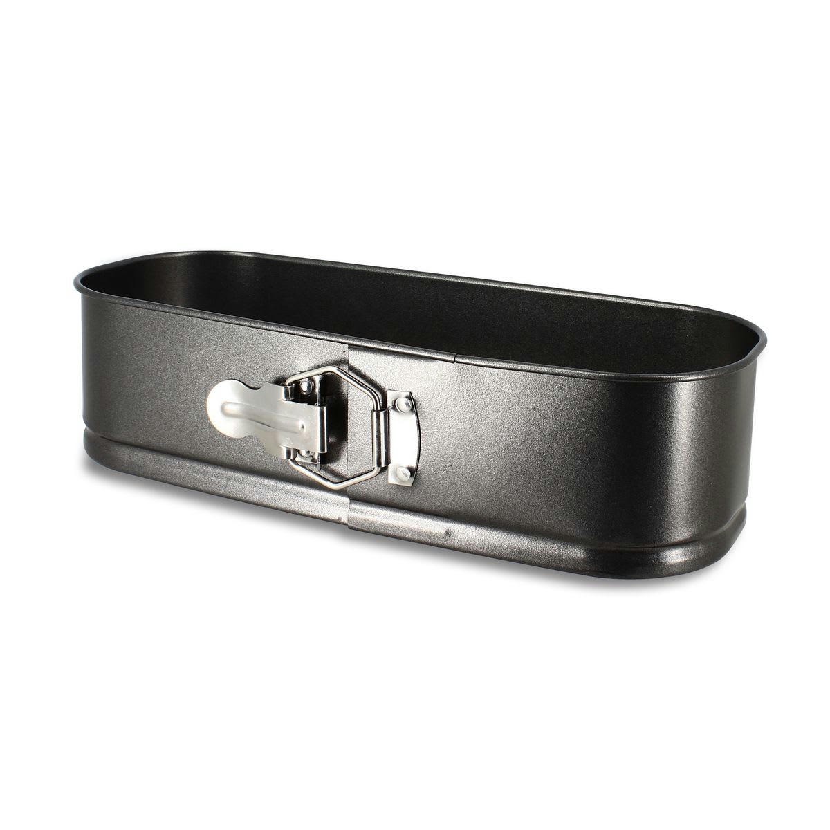 AMANDINE - Moule à charnière rectangulaire en acier carbone 31 x 12cm