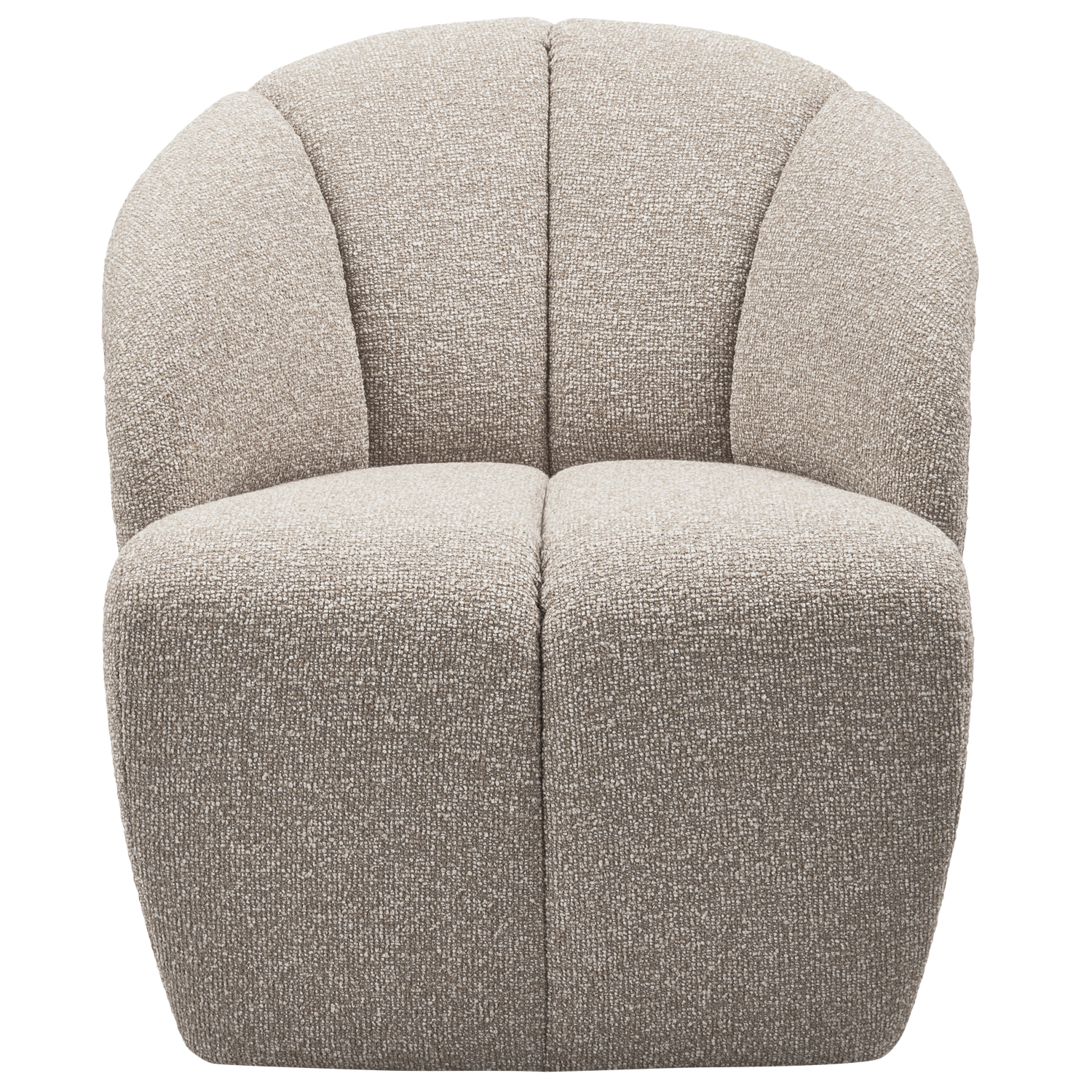 WOOOD draaifauteuil Mojo - Bouclé - Beige Melange - 75x68x77